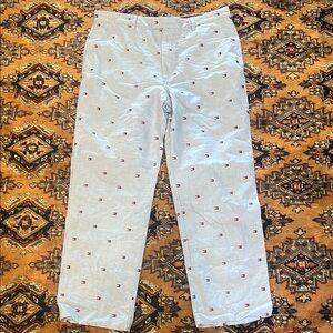 Tommy Hilfiger Blue Chinos Monogram 36x32 Vintage New